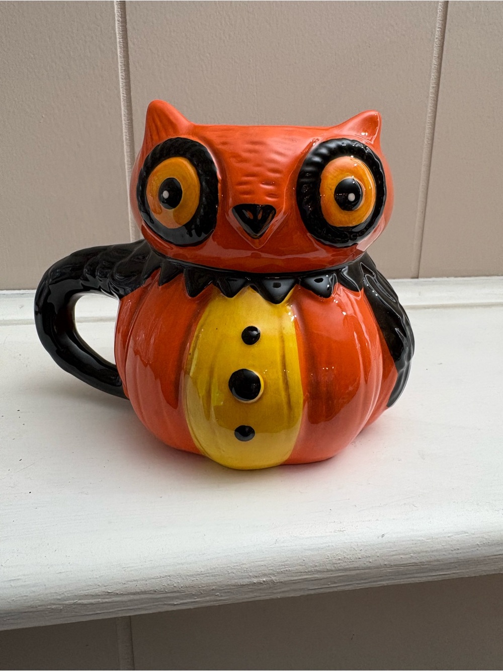 Johanna Parker vintage owl mug cup HALLOWEEN